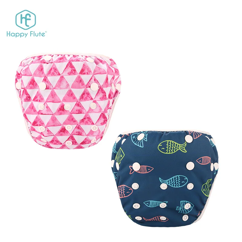 

happy flute Diversified latest designs reusable Baby swimming pants swim cloth diapers