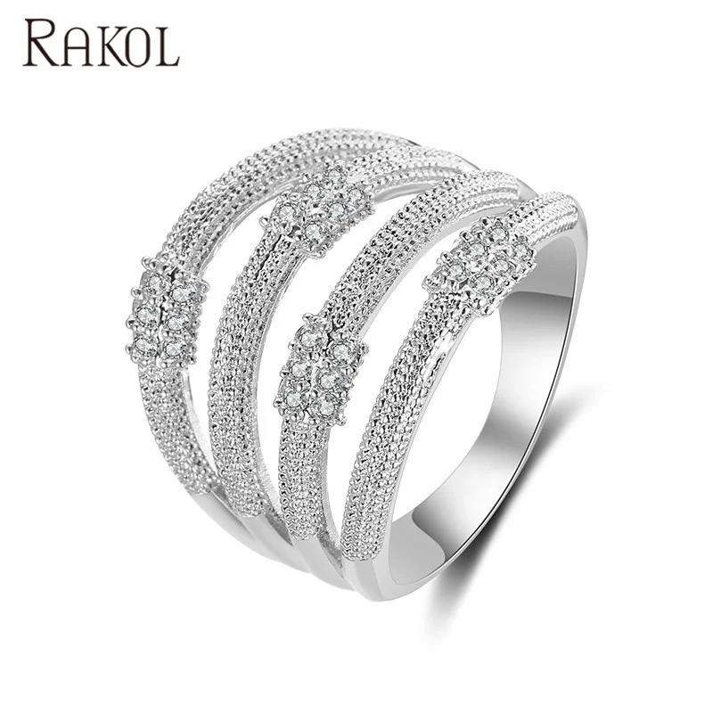 

RAKOL RP169 sterling silver engagement rings diamond rings for girls