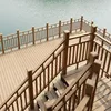 various baluster mold cheap wooden composite fence railings panels for balcony