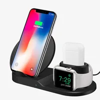 

For iphone XS Wireless Charger, Qi Certified 10W Pad Stand Fast 3 in 1 wireless charger