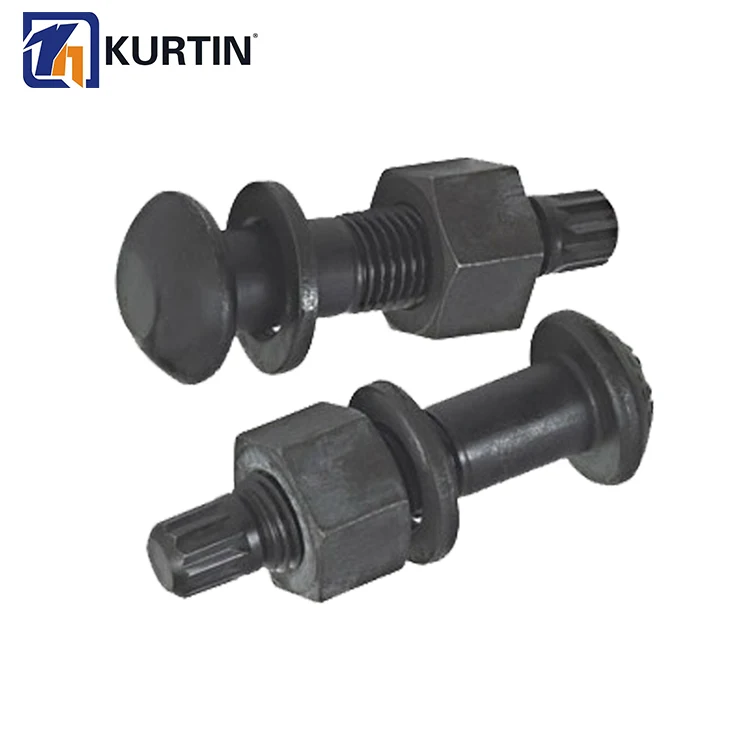 
High strength round head TC bolt with nut and washer 