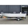 Small aluminum outboard rescue speed boat