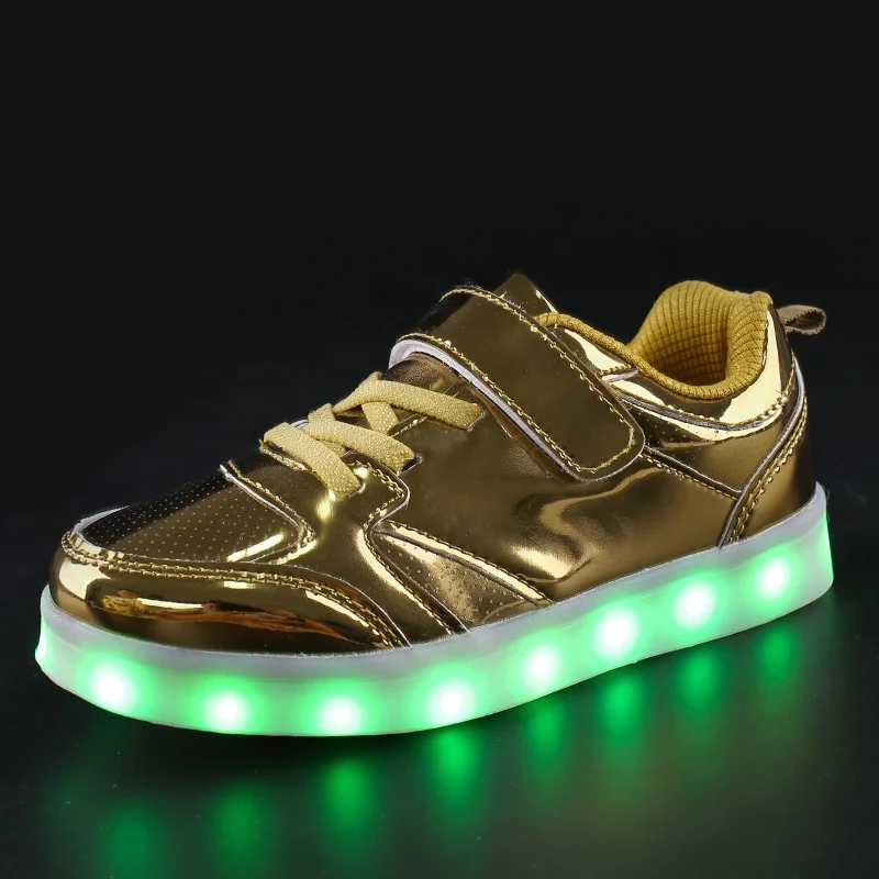 kwf368  retail USB charging Light  flash children Led sneaker