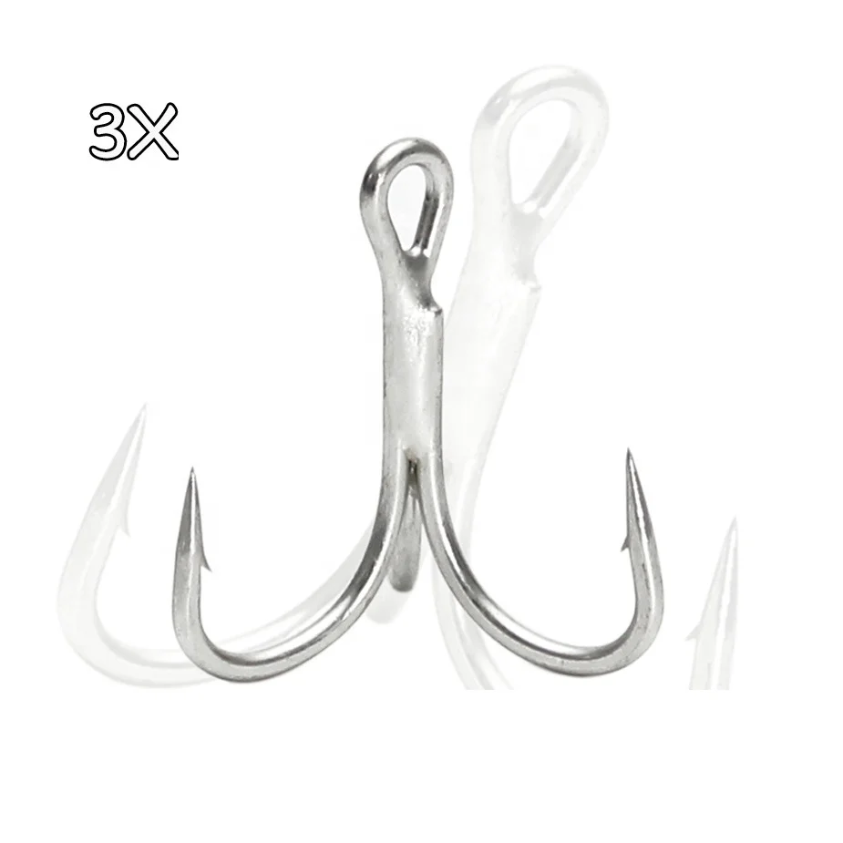 TOMA High Carbon Steel Fishing Hook Barbed Treble Hooks Fishing Lure Tackle Fishhooks 1 2 4 6 8