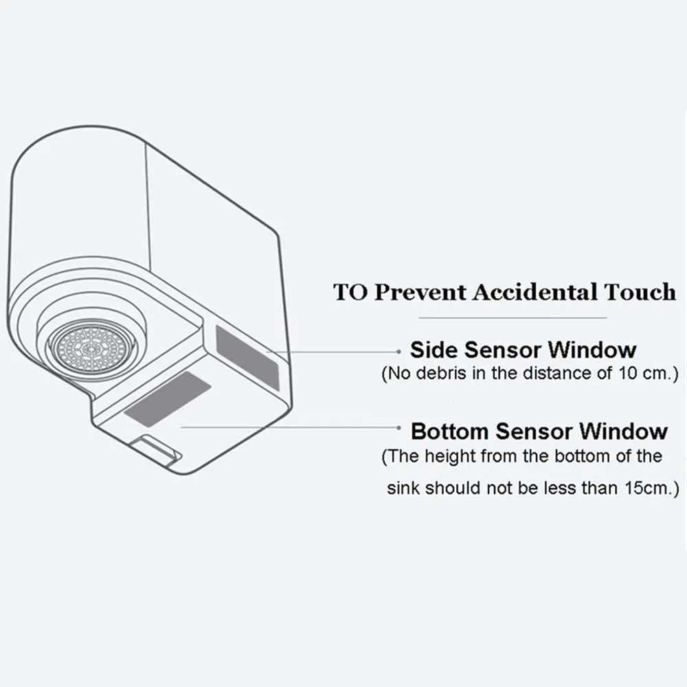 
Xiaoda Water Saving Shower Heads USB Charging Eco Sensor Water Saving Tap Aerator 