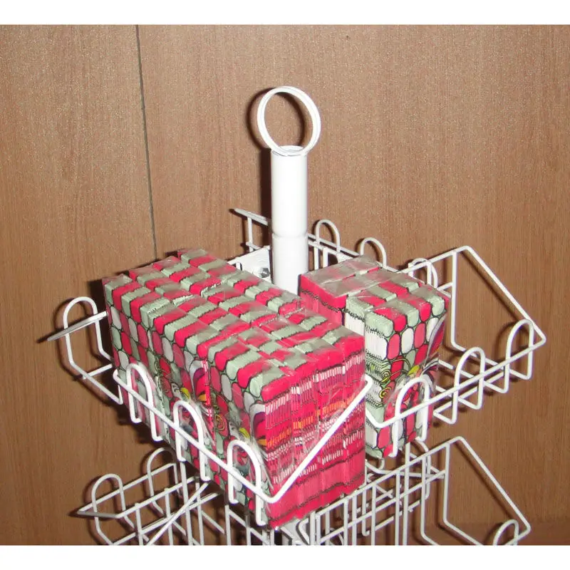 custom design metal wire basket holder promotion counter stand steel