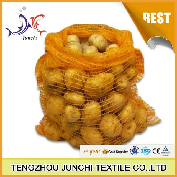 Hot Sale 65*75cm Recycled Onion Mesh Bag For Packing Onion Potato