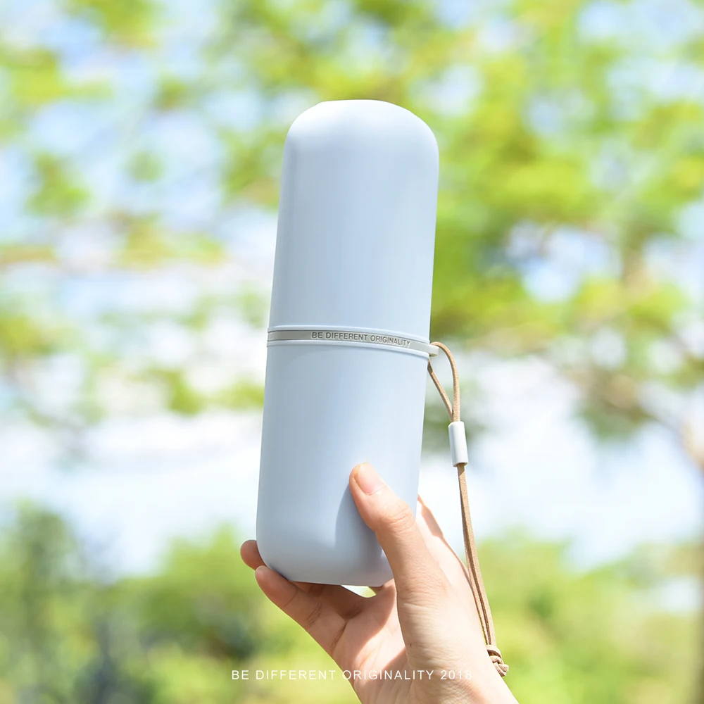 

High Quality Toothpaste Storage Box Travel Portable Couples Wash Gargle Cup Multifunction Bathroom Accessories, Green;pink;blue;navy blue;brown;gray