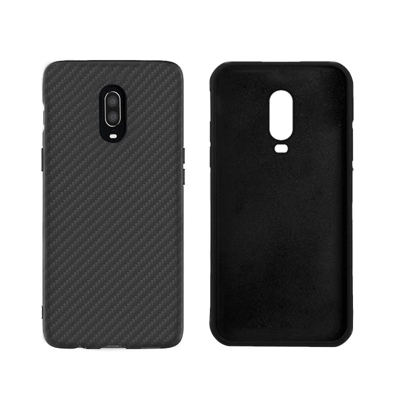 Aramid fiber case Cover For oneplus 6T Protective Shell Back Case