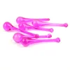 Spring Fuchsia glass hanging lighting parts crystal raindrop chandelier pendants can with beads for decorate christmas tree