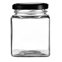 

50ml 80ml 100ml 200ml 150ml 200ml 280ml 380ml 500ml 700ml square glass jars for honey with lid