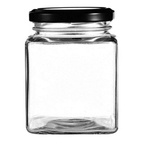 Image of 50ml 80ml 100ml 200ml 150ml 200ml 280ml 380ml 500ml 700ml square glass jars for honey with lid