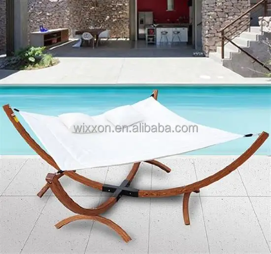 
Square Wooden Canopy Hammock Stand 