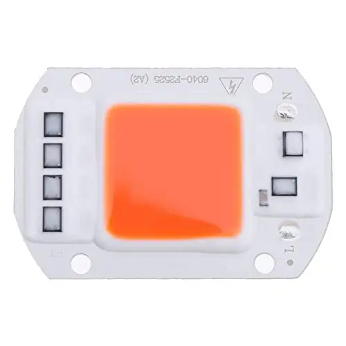 F6040 110V COB LED Chip 50W 620nm For Indoor Greenhouse Plants Growth