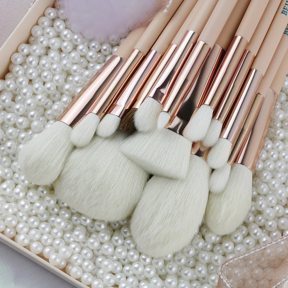 

BEILI Makeup Brushes Set Kits 28 Soft Cosmetic Brushes Luxury Makeup Tools Wood Handle Private Label Logo Customize, Pink