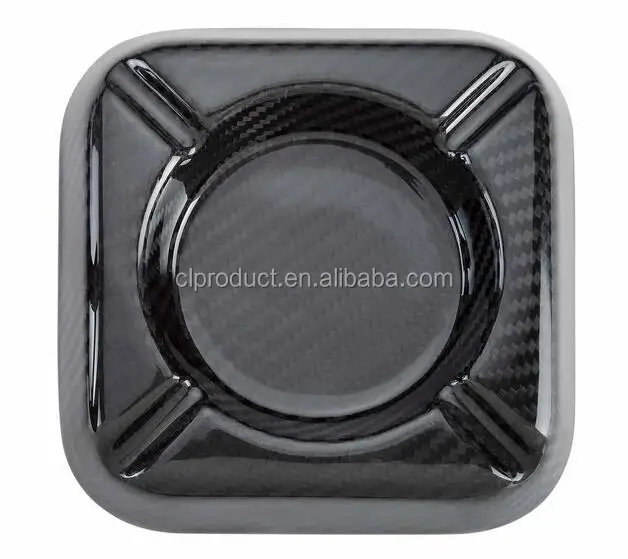 

carbon fiber ashtray accessories, "black and customized natural"