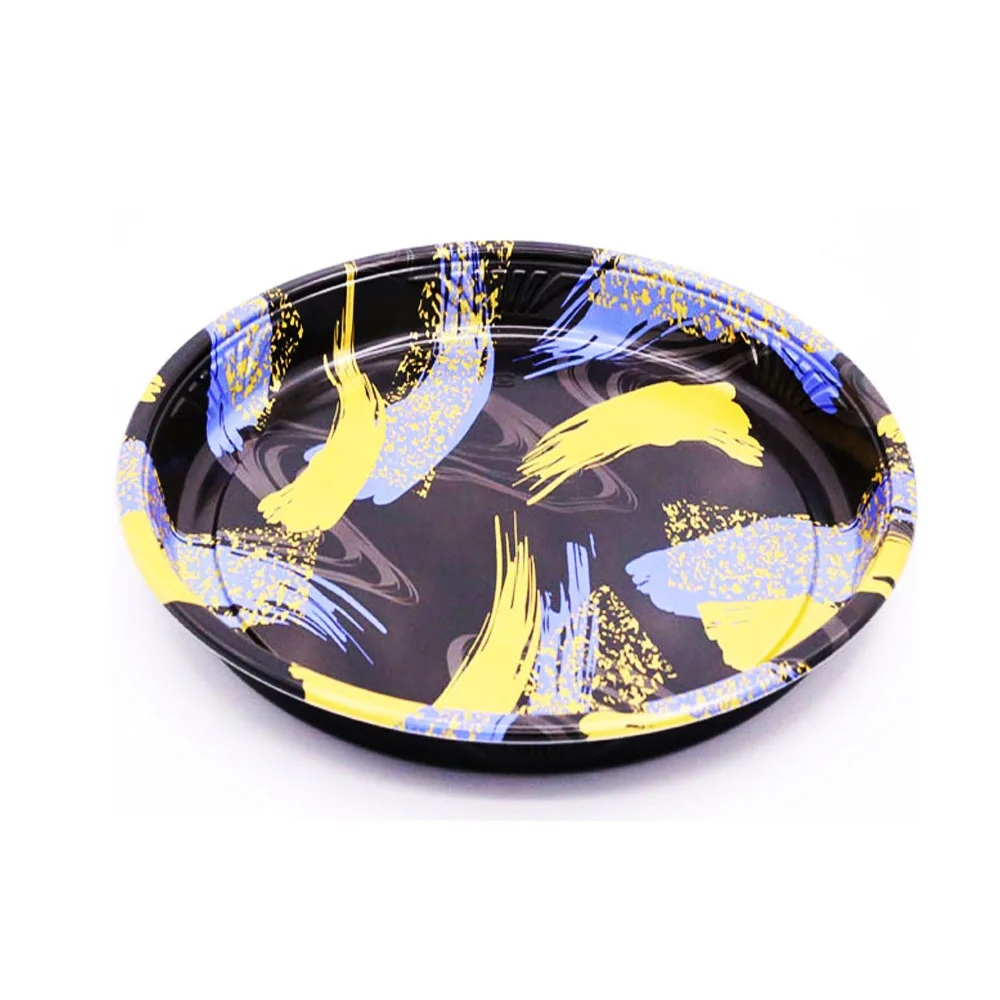 Factory Supply Disposable Plastic Sushi Party Tray Sushi Round Tray