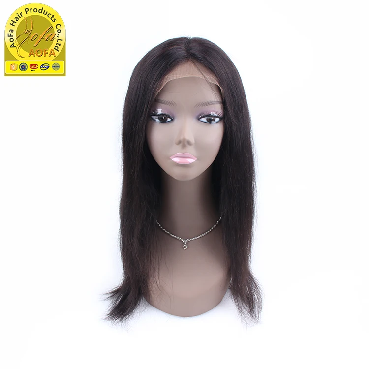

Brazilian Straight Virgin Hair Full Lace Wigs With Baby Hair