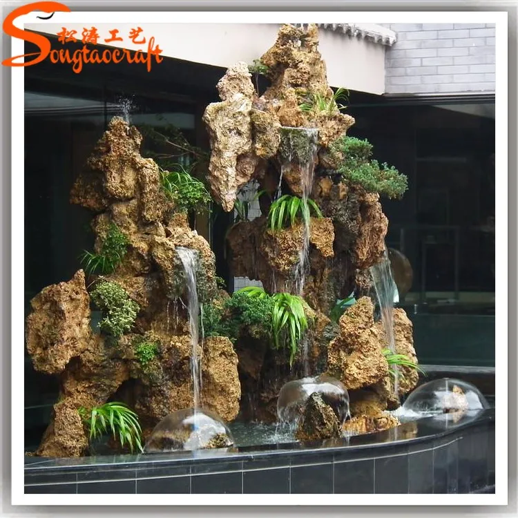 jardn y la casa pared de piedra fuentes de agua cascadas artificiales jardn de fibra roca - Cascadas Artificiales jardn y la casa pared de piedra fuentes de agua cascadas artificiales jardn de fibra roca - Cascadas Artificiales