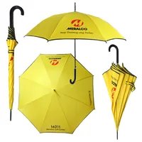 

yellow any customized color auto open cheap promotional umbrellas