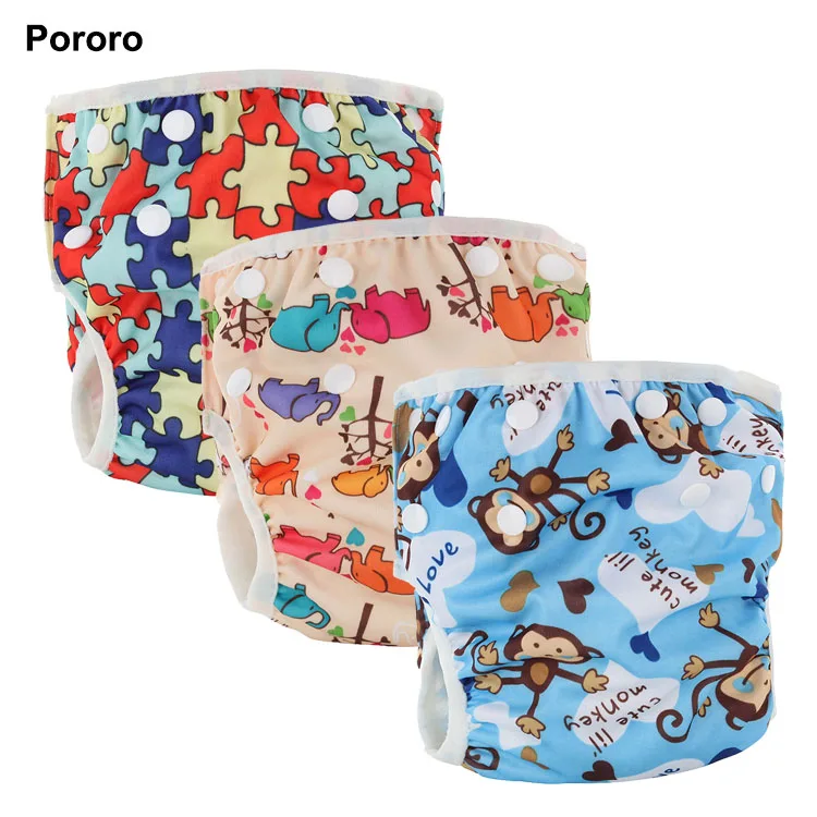 

Pororo cloth diaper pants  one size swimming abdl diapers pant, Printed