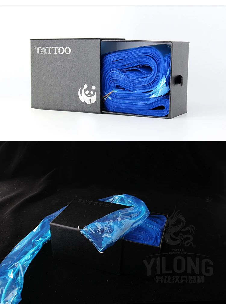 Yilong Disposable Clipcord  Barrier  Tattoo Clip Cord Cover Bag Clean Barrier Supply Wholesale Tattoo Defenfend Covers Sleeves