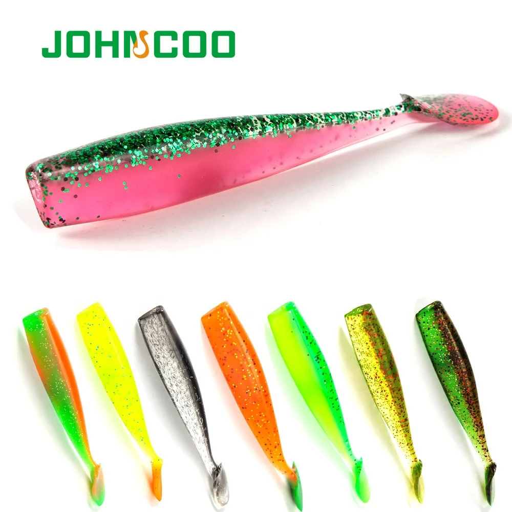 

JOHNCOO Fishing Lure Professional Lure 4pcs 100mm 7.7g Soft Plastic Shad Worm Carp Isca Artificia Wobblers Souple Fishing