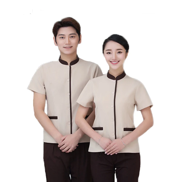 
New Style Hotel Restaurant Cleaning Room Staff Uniform 
