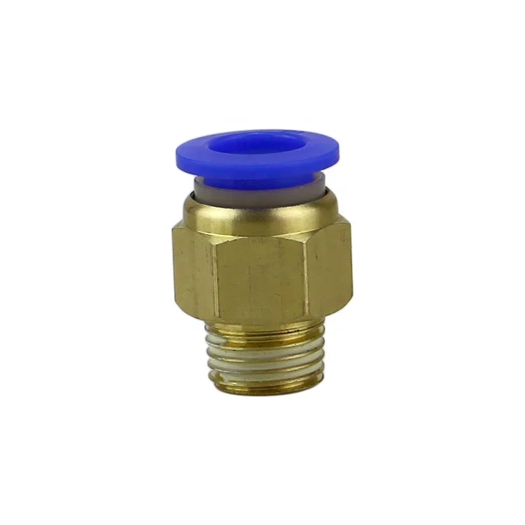 

Pneumatic PC 1/8'' BSP Male thread 6MM tube Push In Joint Brass Air Hose Fittings Types