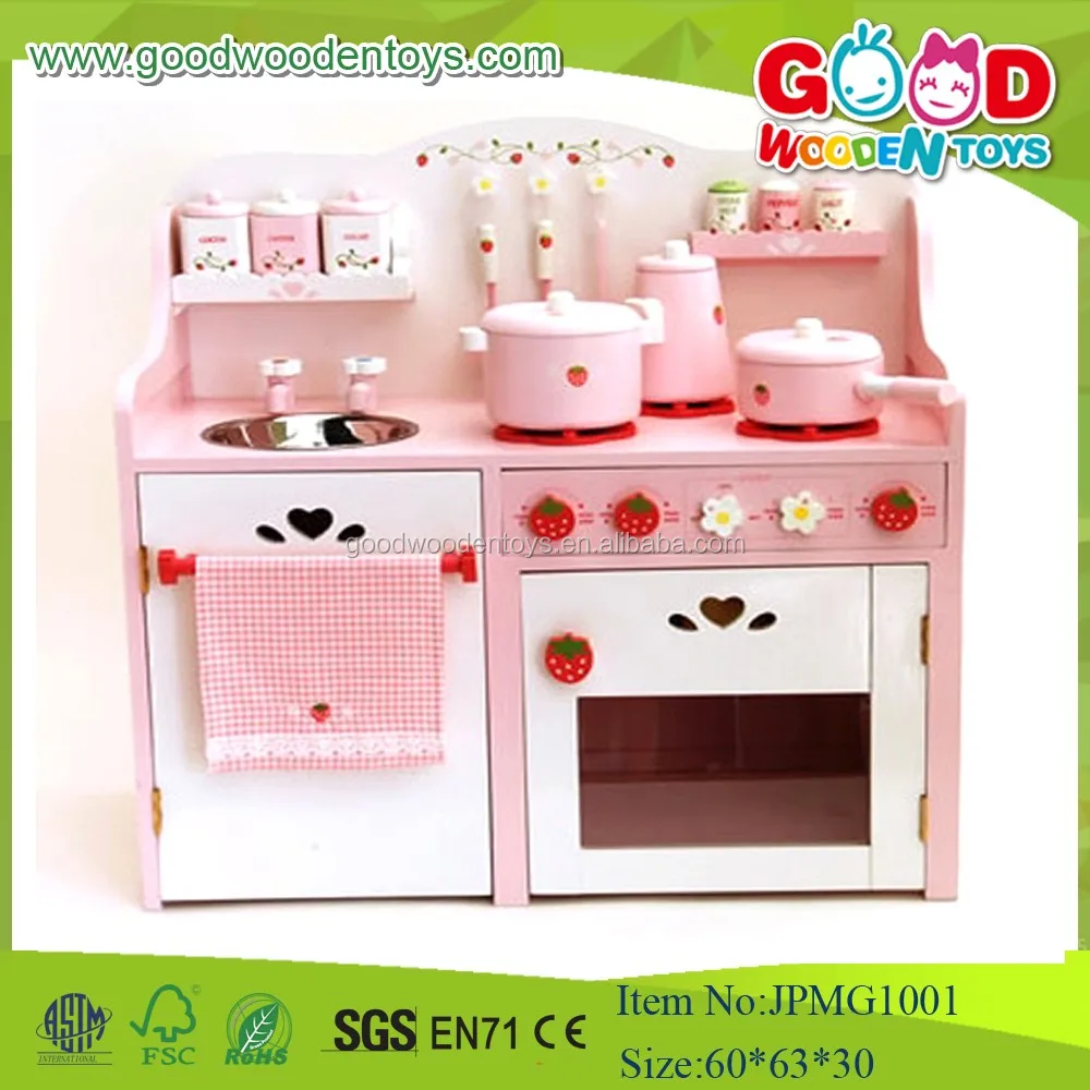 2017 New Item Kids Kitchen Toy Intelligent Pretend Play Set Wooden