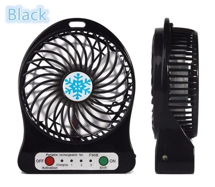 2019 hot-sale box fan wholesale portable rechargeable battery USB mini electric handy fan