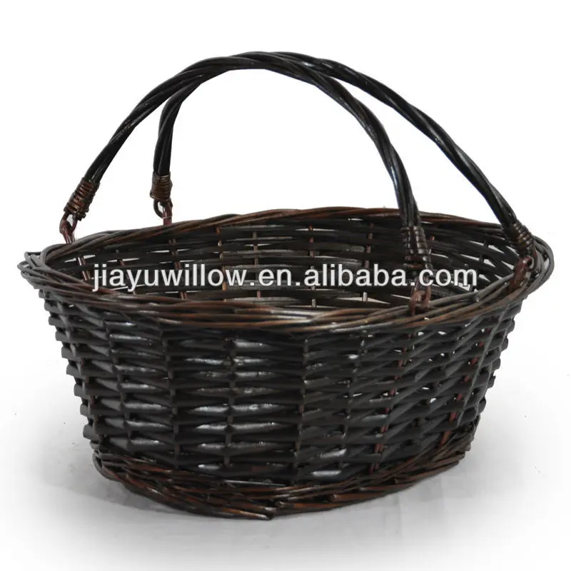Wholesale Wicker Log / Shopping Trolley,Wicker Shopping Storage Basket With Wheels Buy