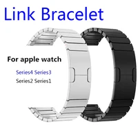 

Link bracelet strap For Apple watch band 4 40mm 44mm 42mm 38mm iwatch 4 3 2 1 stainless steel Watchband wrist belt