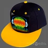 EL Cap Wireless Custom Light Up EL Hat /Sound Activated wireless led Cap/el flashing t Cap with inverter for party