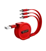 Universal for Phone Micro USB-C 3 in 1 Retractable USB Cable two way retractable 1.2M