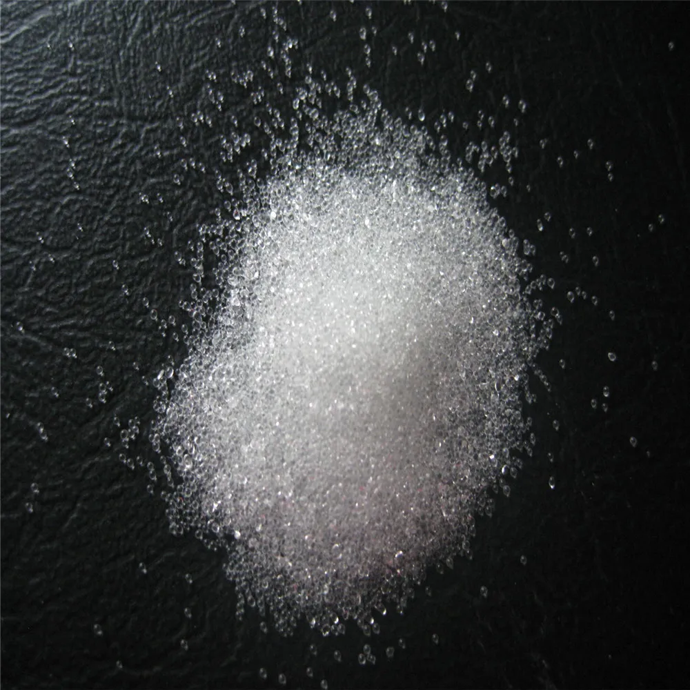 High strength polishing and sandblasting abrasive micron glass beads