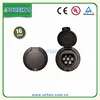 iec 62196-2 16A female low profile locking socket