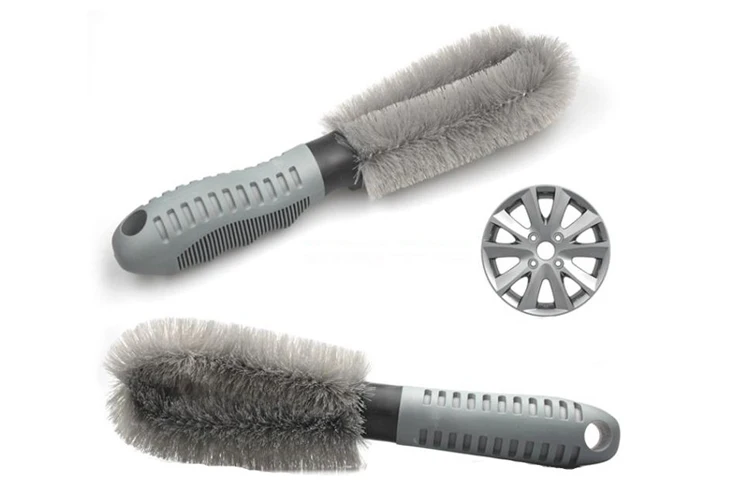 Car Wheel Cleaning Brush Soft Alloy Brush Cleaner Tire Wheel Brush