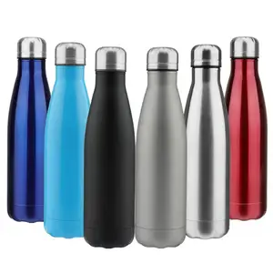 Image of 2019 new product double wall stainless steel private label bicycle h2o water bottle