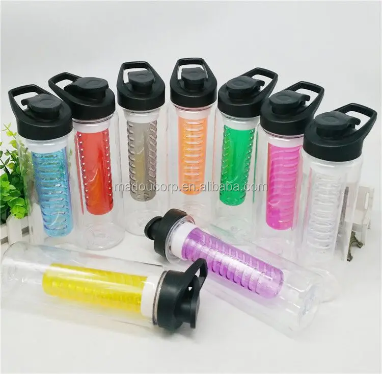 

Madou 700ml Bpa Free Wholesale Plastic Fruit Infuser Shaker Water Bottle, Pms available