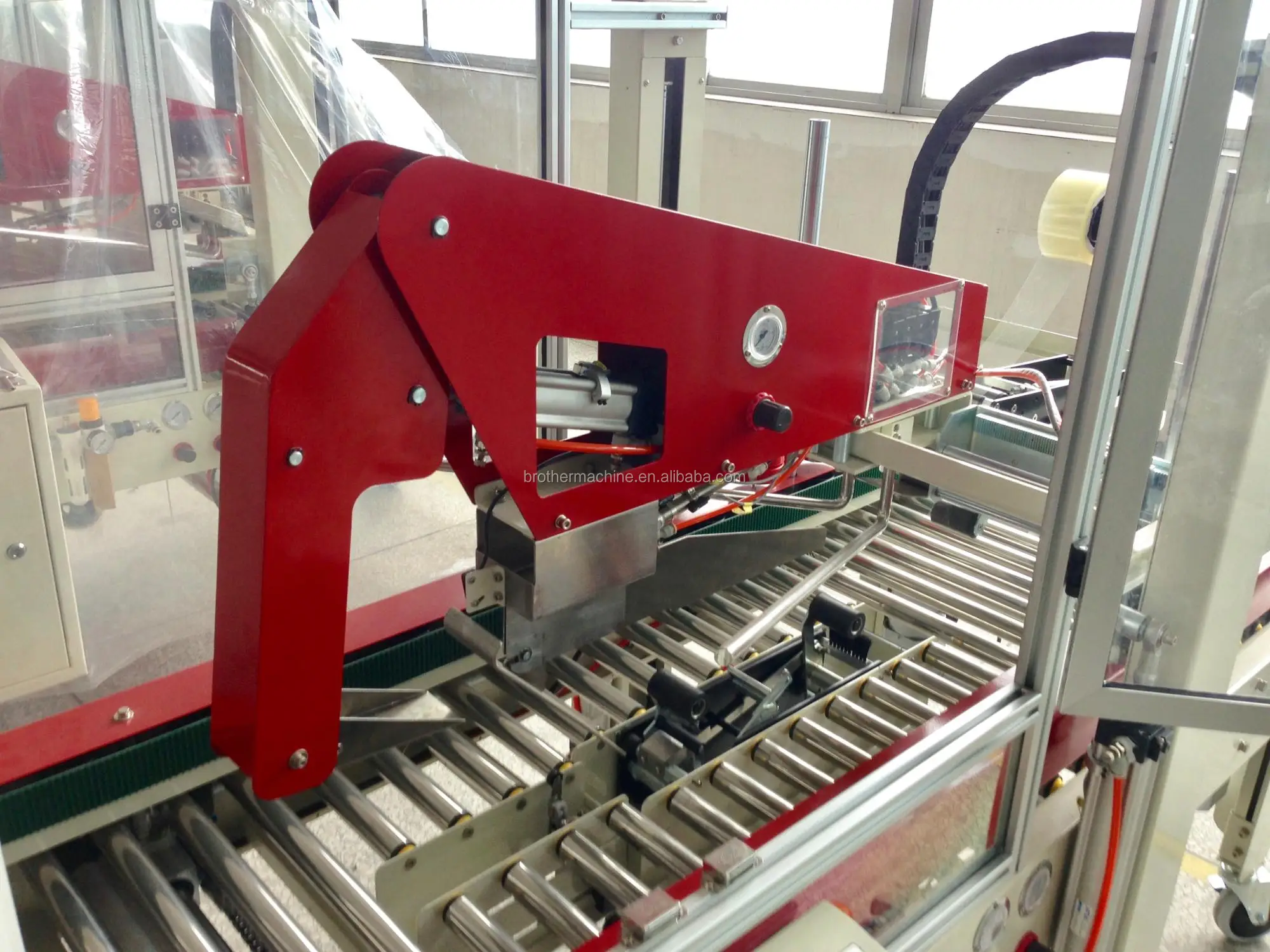 Brother Automatic Box Folding Pneumatic Adjustment Carton Packing And Taping Sealing Machine