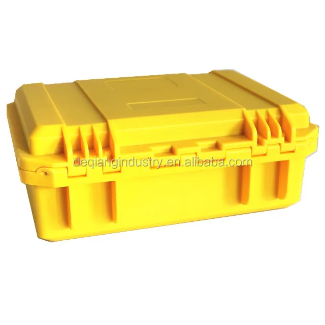 Injection foam inside plastic tool box ease carrying protective waterproof suitcase