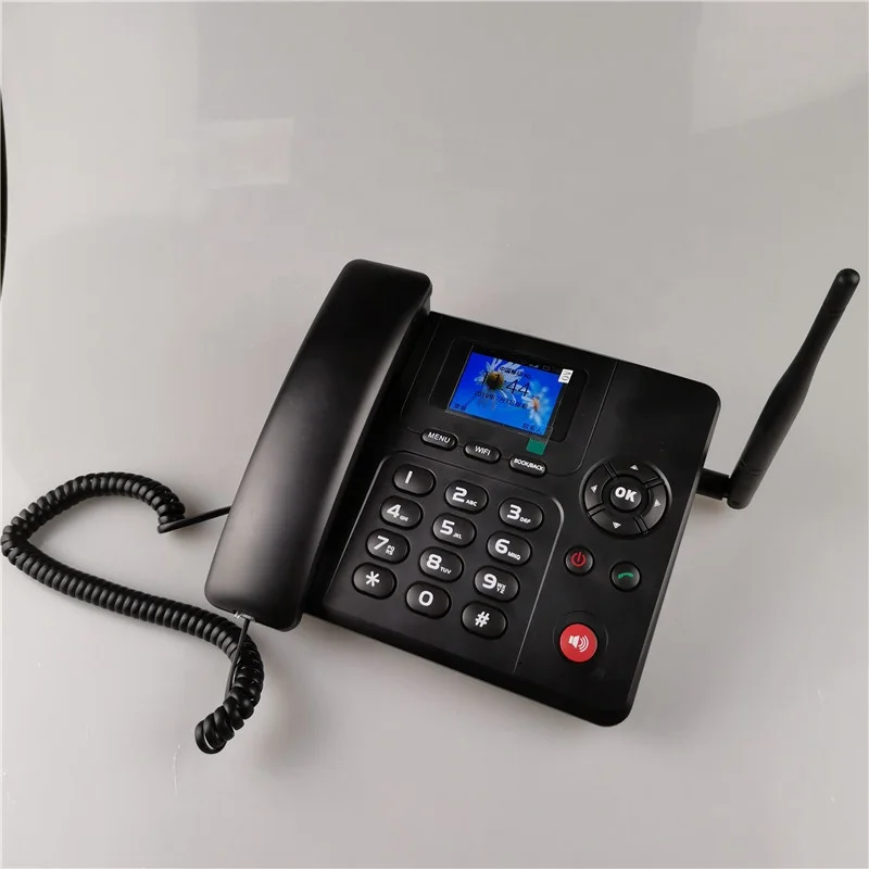 4g Gsm Fixed Table Phone Telephone 4g Desk Phone With Wifi Hotspot