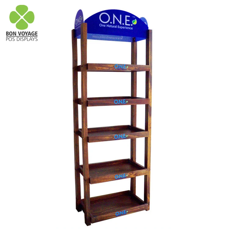 Flooring 5 Shelves Wooden Soft Drink Display Stand Buy Wooden Soft