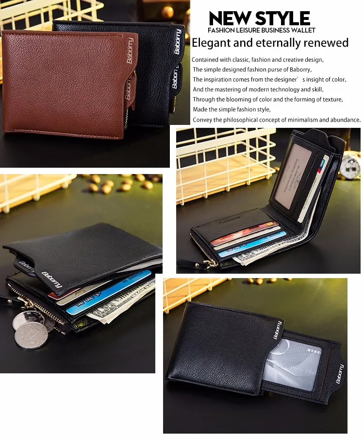 Pu Leather Rfid Blocking Wallet For Men Travel Credit Card Case Rfid ...