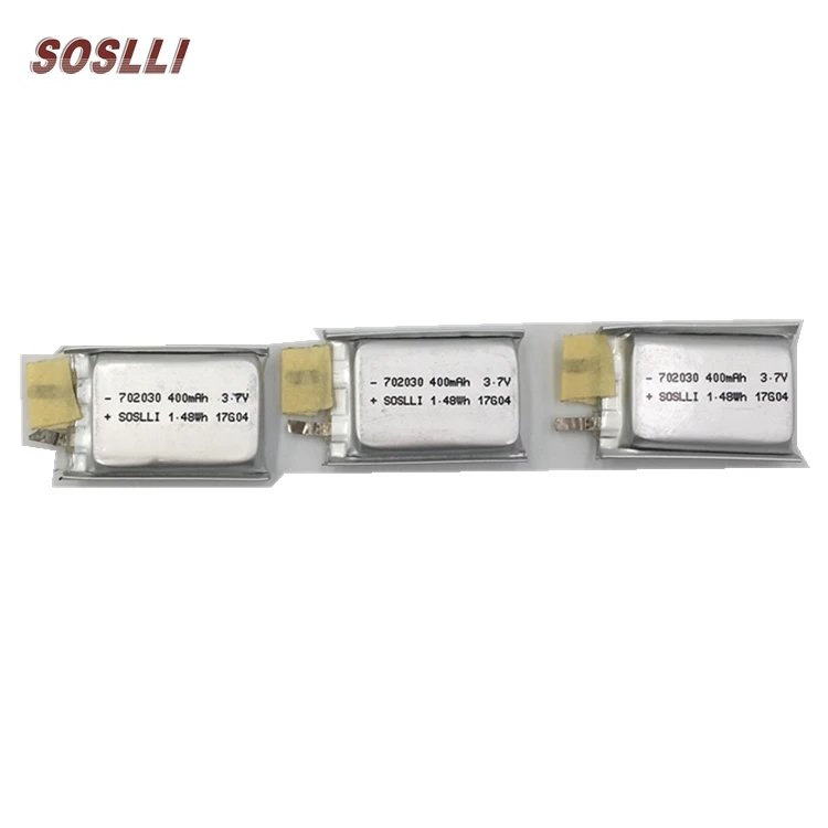 Rechargeable 702030 3.7v 400mah lipo battery for RC toy
