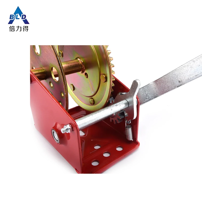 
Manual hand winch manufacture wholesale ratchet anchor capstan boat pulling winch small wire rope cable brake hand puller winch 
