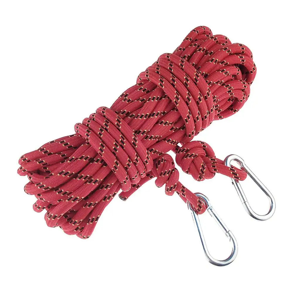 Quality Assurance Red Paracord Climbing Rope With 2 Metal Buckles - Buy ...