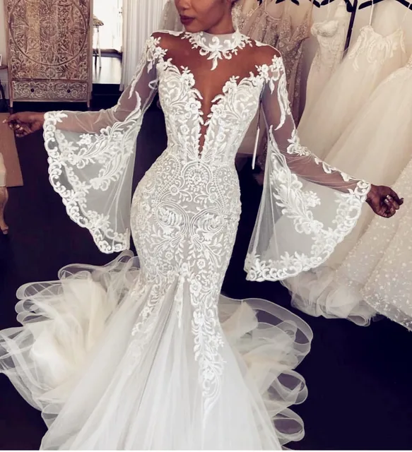 spanish lace wedding dress