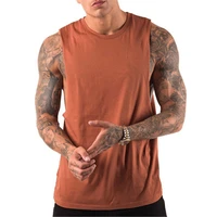 

OEM Service Most Popular Blank Plain Muscle Fitness Men GYM Dropped Armhole Sport Tank Tops